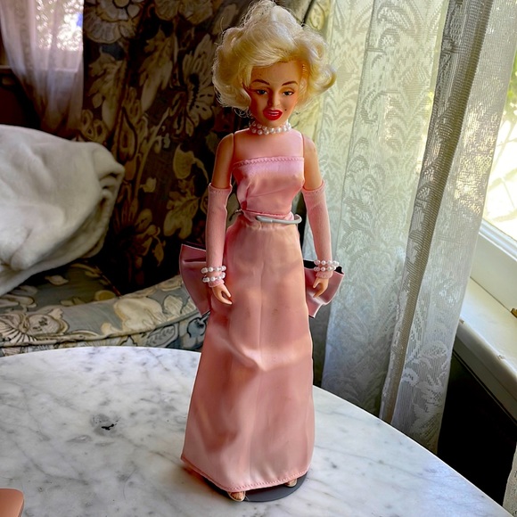 marilyn monroe doll pink dress Marilyn Monroe Doll w/ Pink Dress - Gentlemen Prefer Blondes by 20th Century Fox